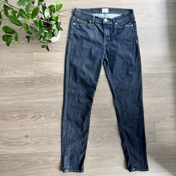 Hudson Jeans Dark Blue Mid-Rise Skinny Jeans - Picture 2 of 11